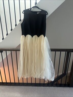 Never Fully Dressed Black and Cream Tulle Party Dress